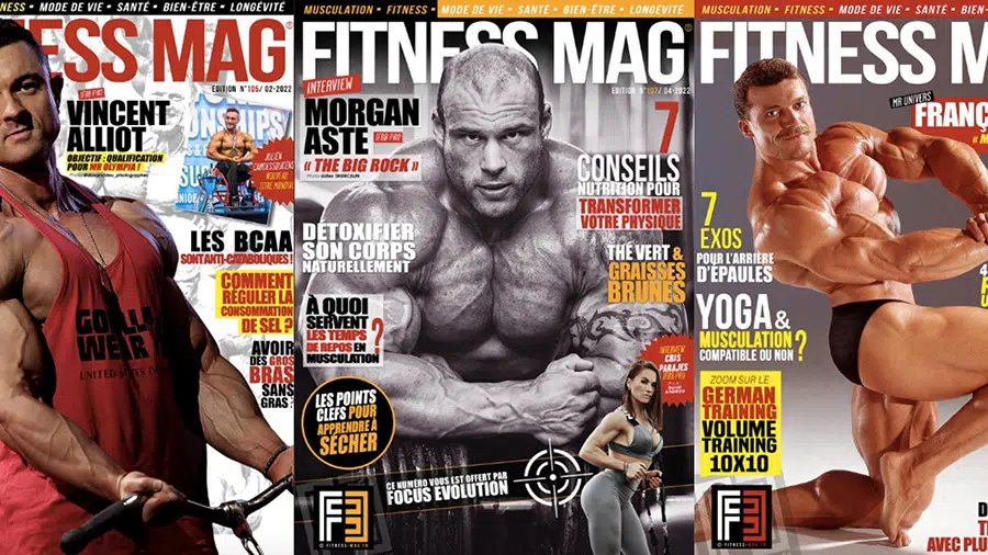 Les couvertures du magazine Fitness Mag