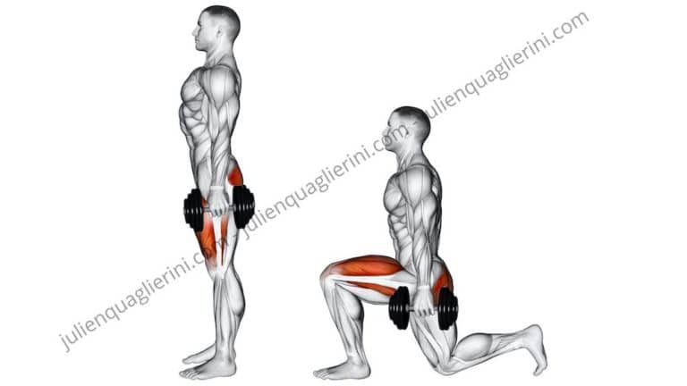 How to do the dumbbell lunges?