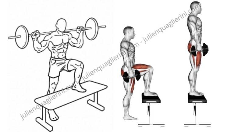 How to do the Bench Climb with barbell or dumbbells?