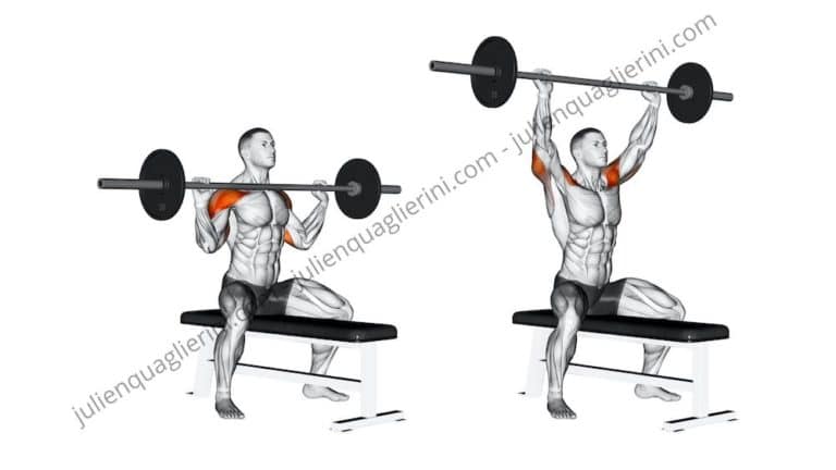 How to do the military bench press with the guided bar?