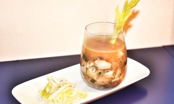 Soupe poulet et konjac