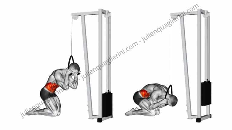 How to do the Crunch at the high pulley?