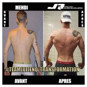 prise de masse avant après