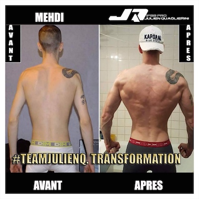 prise de masse avant après