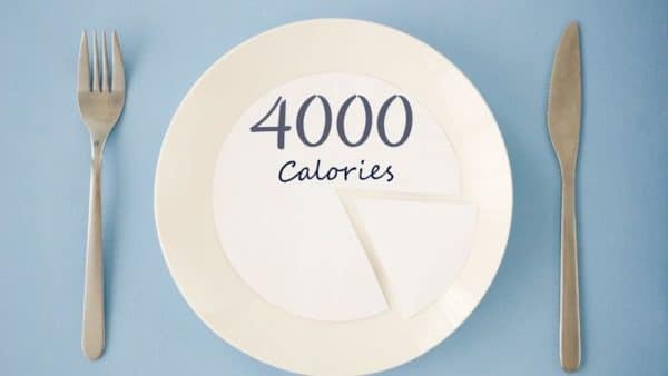 prise de masse 4000 calories