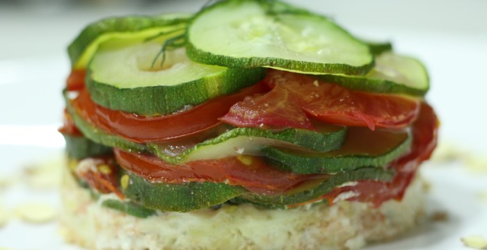 Mille feuille de légumes