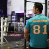 Miami blue shirt