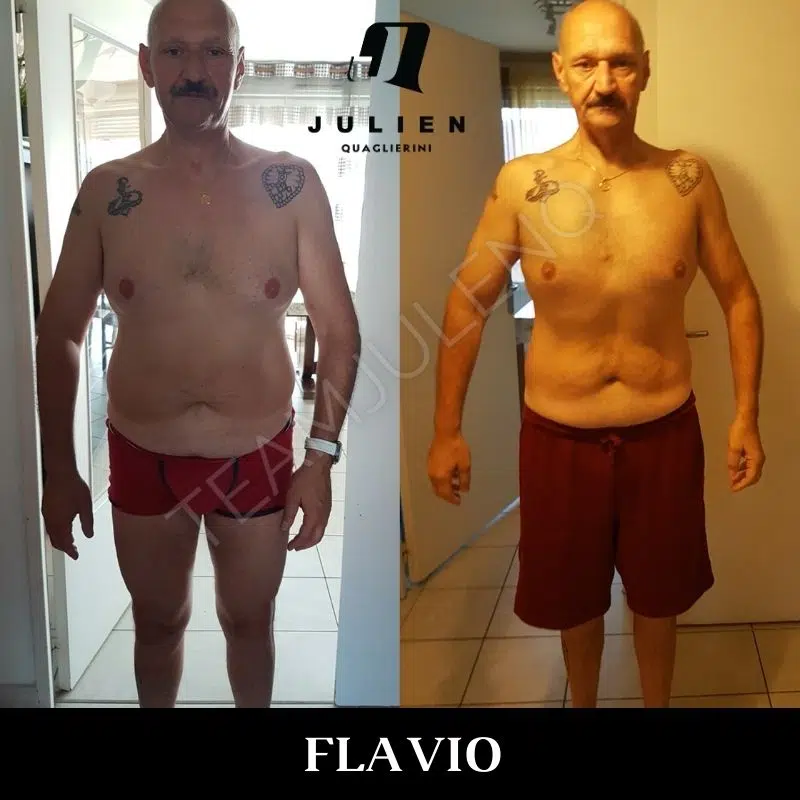 Flavio fat loss transformation