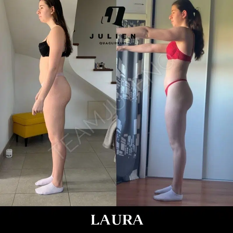 transformation LAURA coté perte de gras Prog Perso