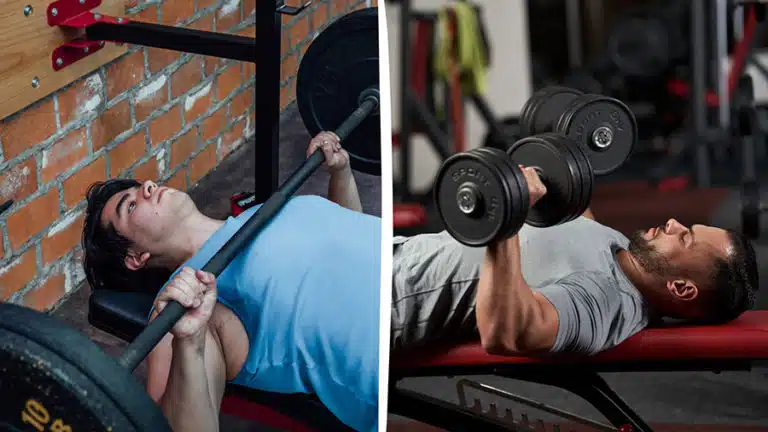 Bench press with barbell or dumbbells: which is the best exercise for your pecs?