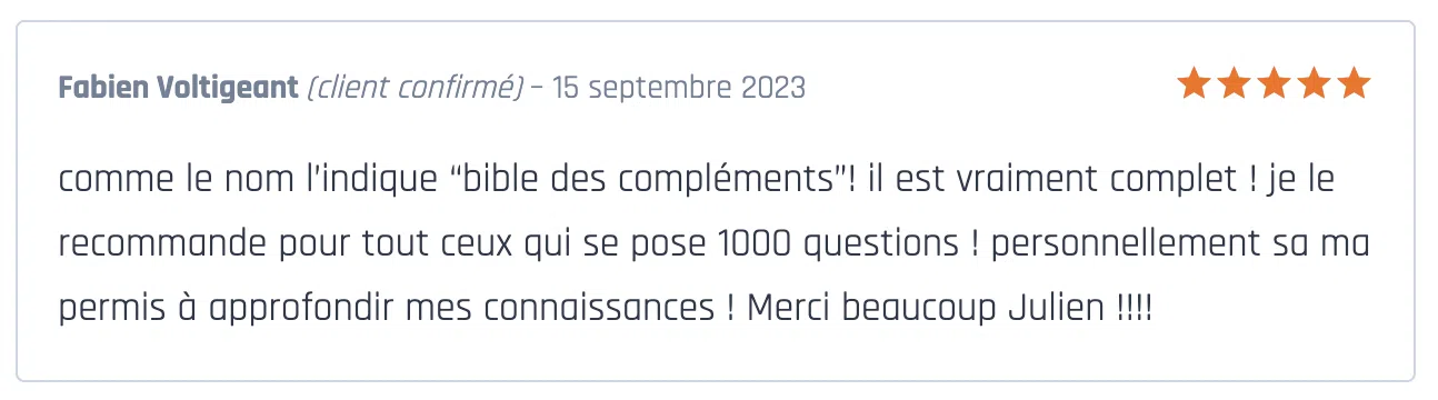 témoignages EB0OK COMPLEMENT 5